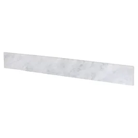 36" x 4" Carrara Marble Backsplash