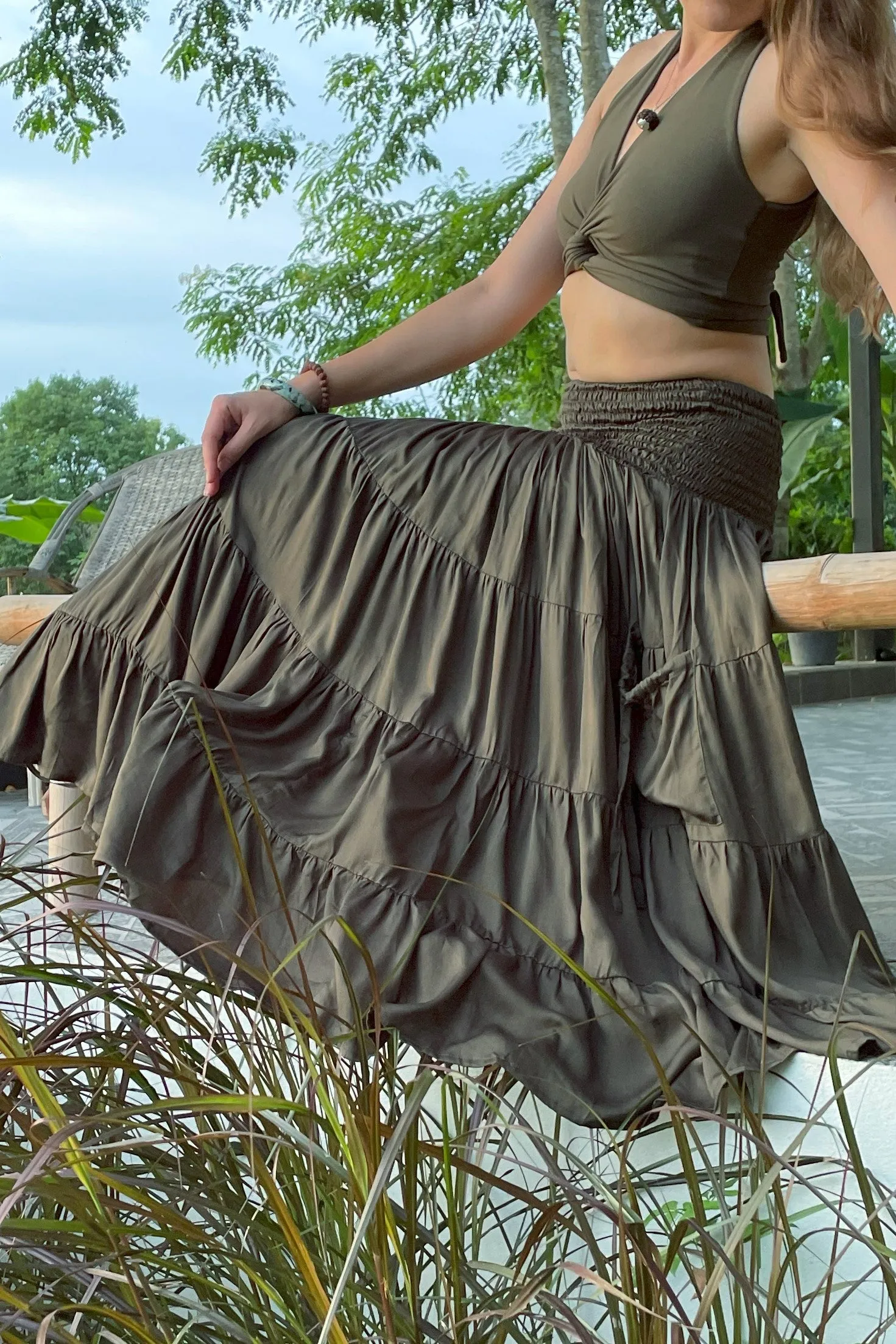 Aphrodite Skirt in Sage