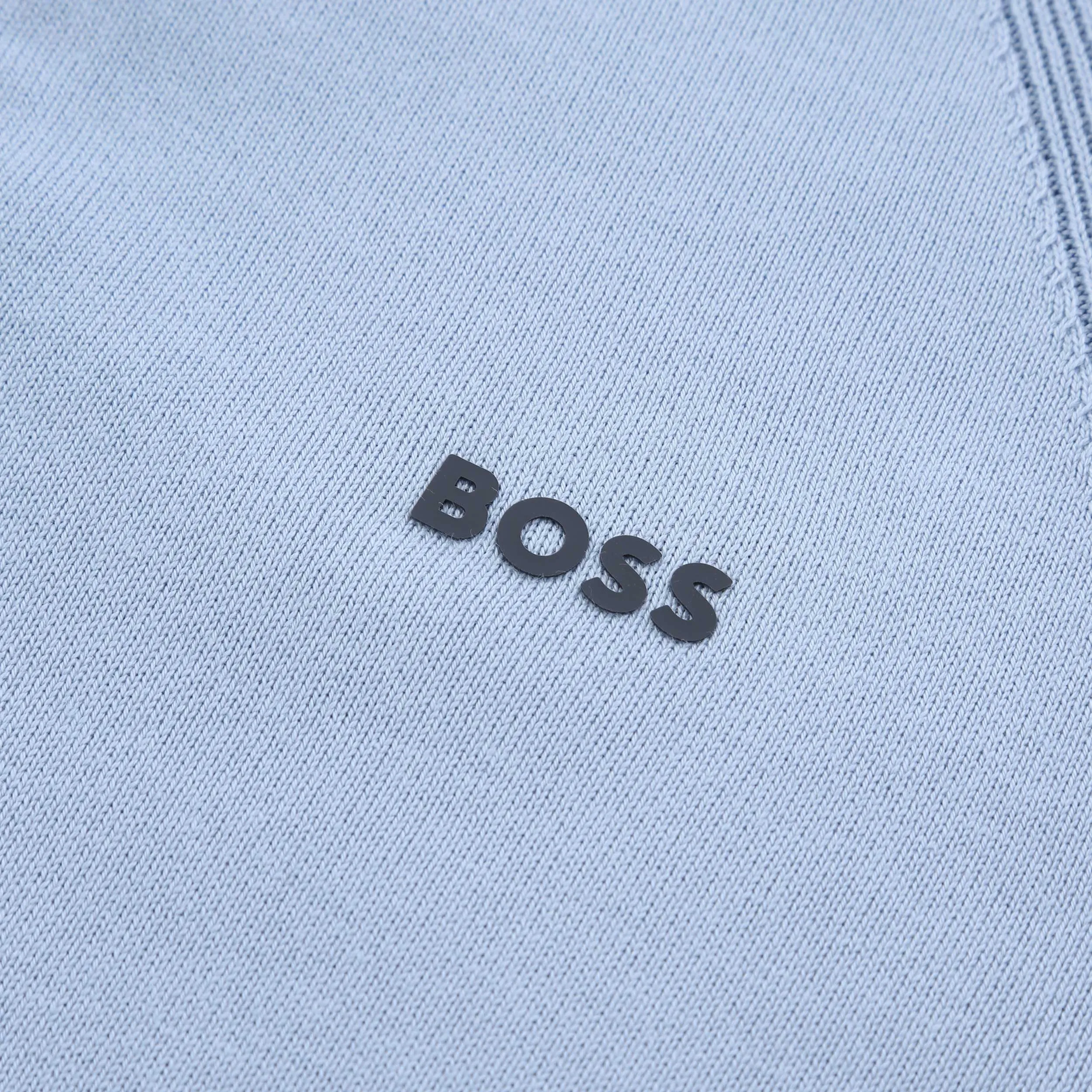 BOSS Perform X QZ Knitwear in Open Blue