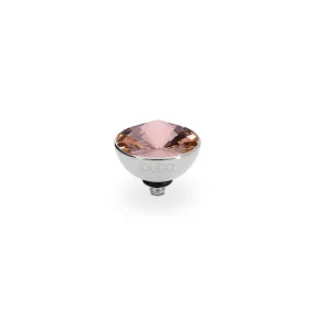 Bottone Silver and Vintage Rose Crystal Ring Gem Top, 11.5mm