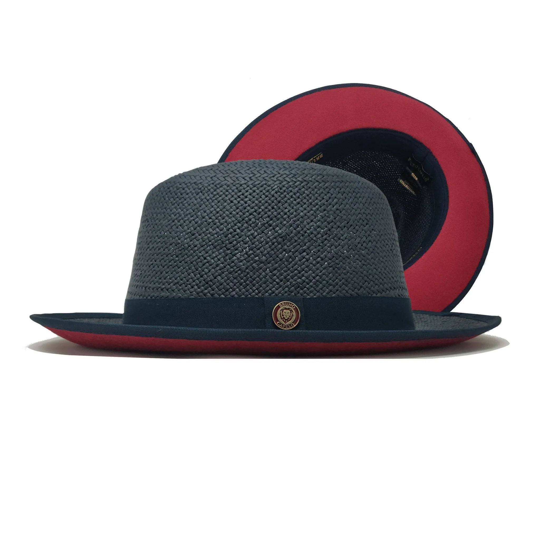 Bruno Capelo Empire Straw Red Bottom Fedora