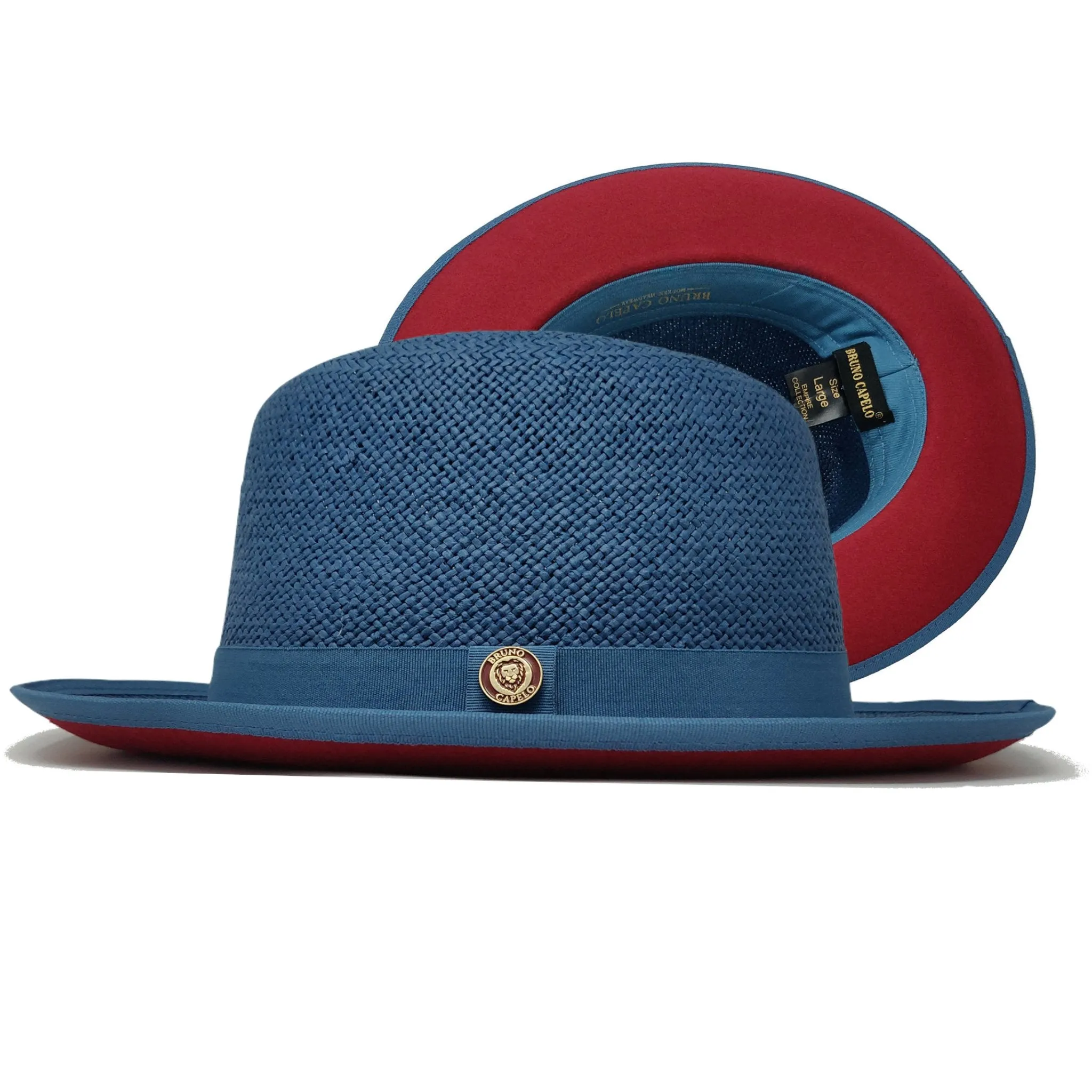 Bruno Capelo Empire Straw Red Bottom Fedora