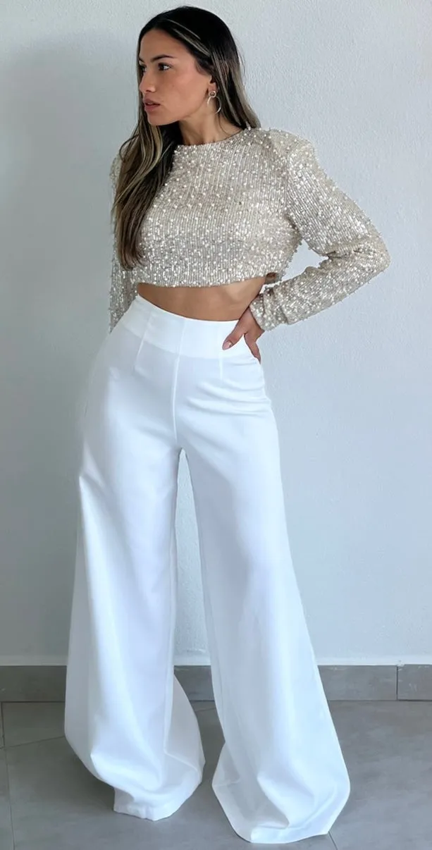 Chic and Sophisticated High Waist Palazzo Pants