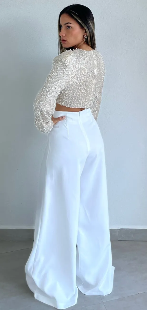 Chic and Sophisticated High Waist Palazzo Pants