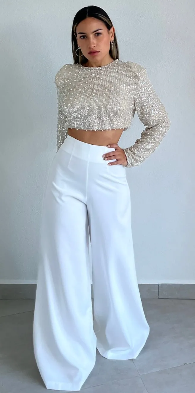 Chic and Sophisticated High Waist Palazzo Pants