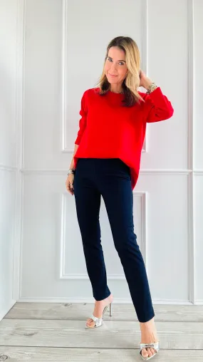 Classic Chic Straight-Leg Pants