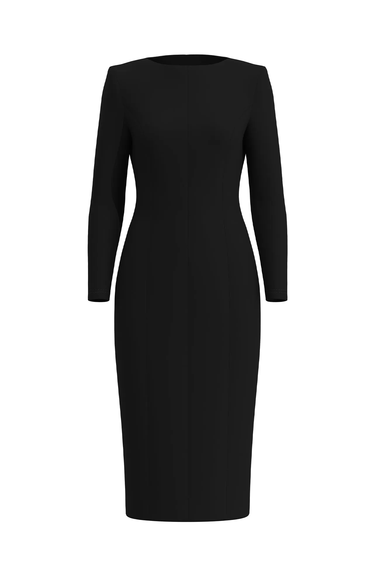 CLASSIC ROUND-NECKLINE DRESS