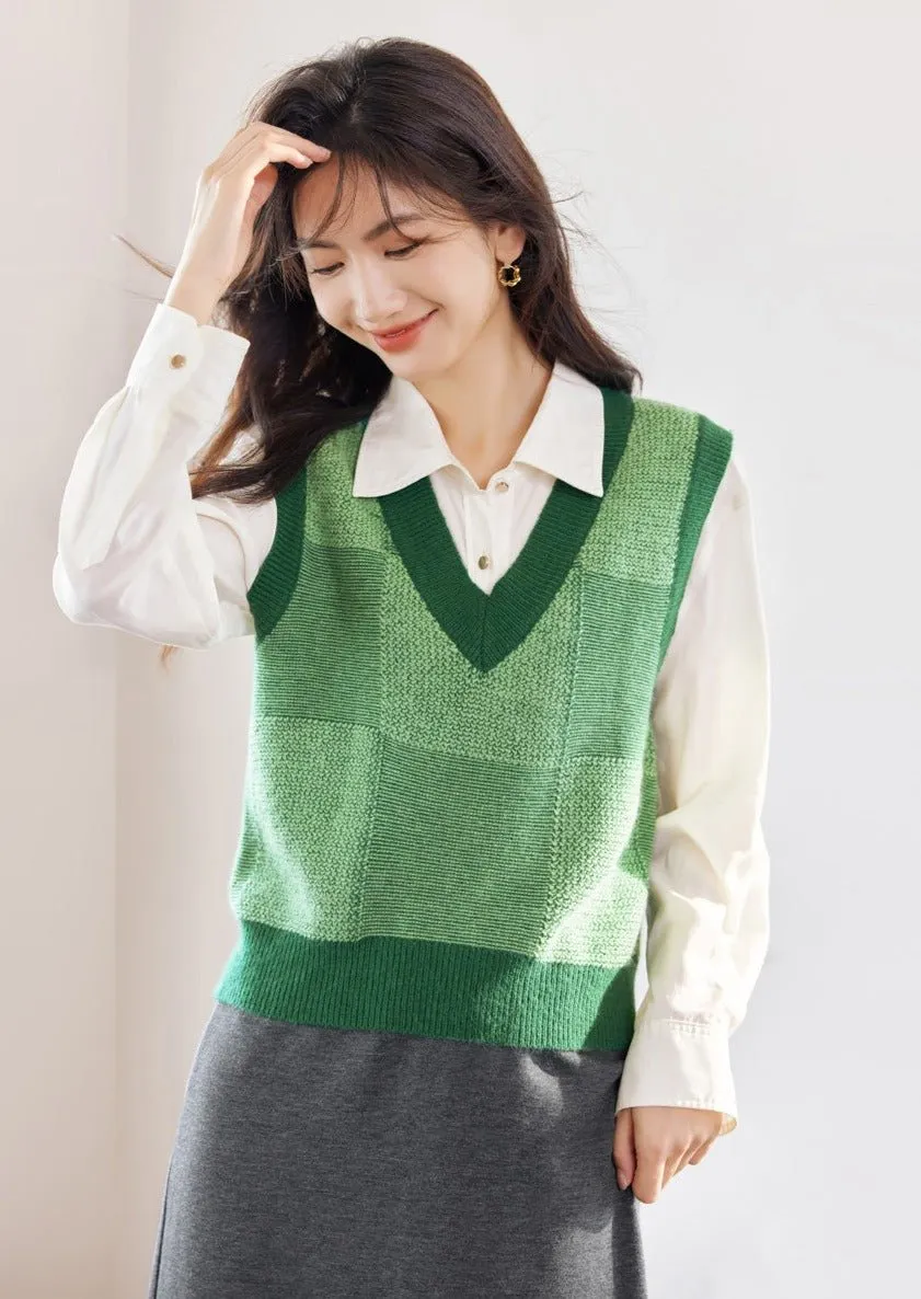 COLLEGE STYLE KNIT VEST