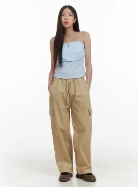 Comfy Cargo Pants (Beige) OA429