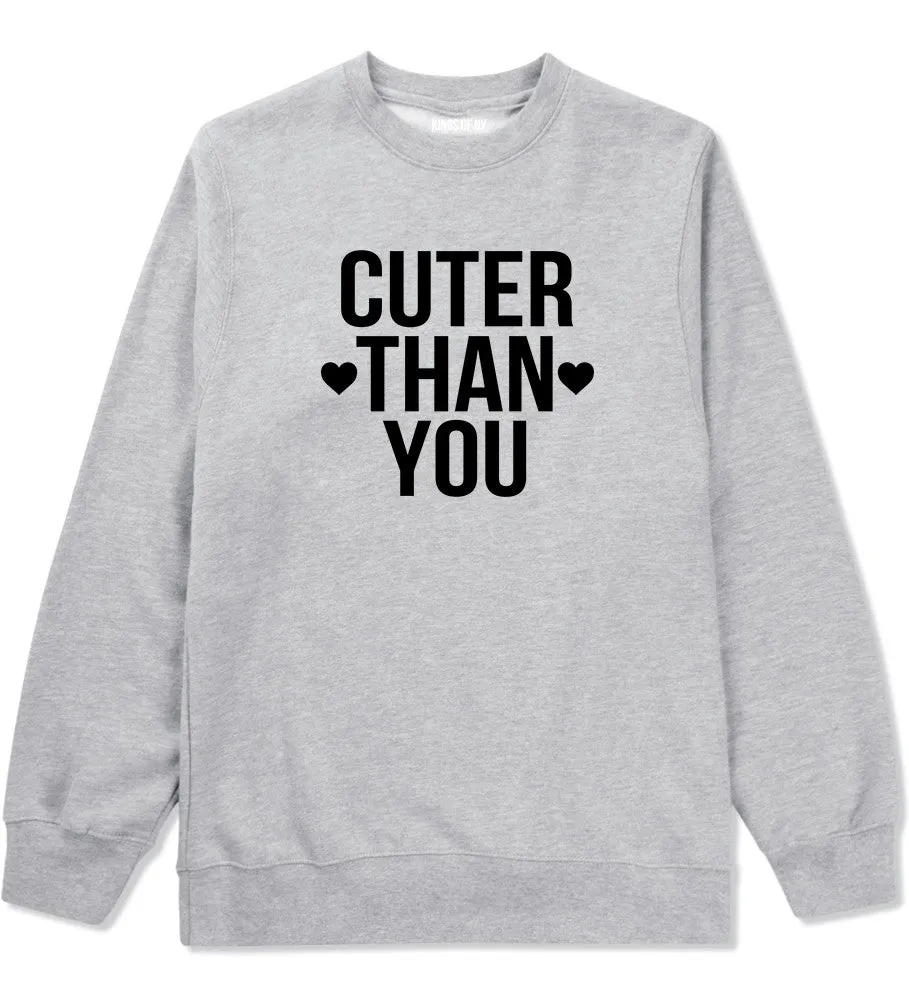 Cuter Than You Heart Crewneck Sweatshirt