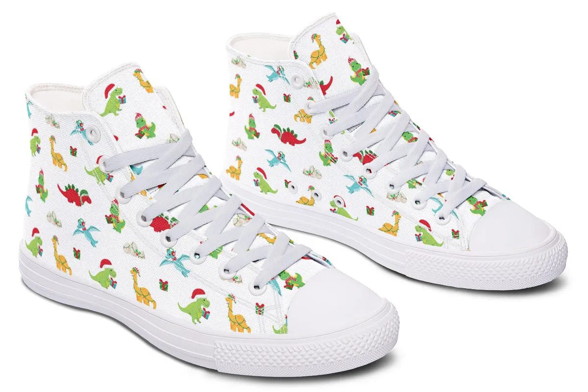 Dino Christmas High Tops