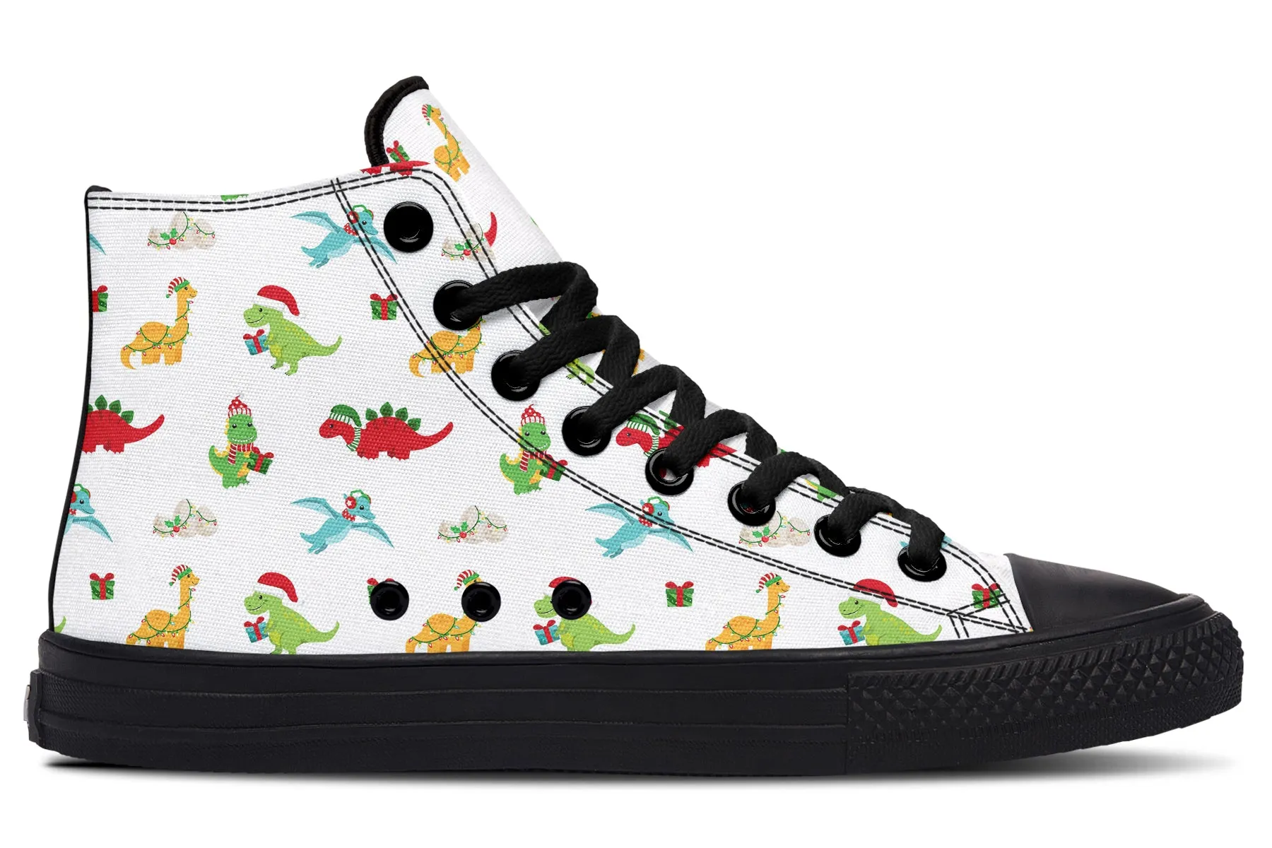 Dino Christmas High Tops