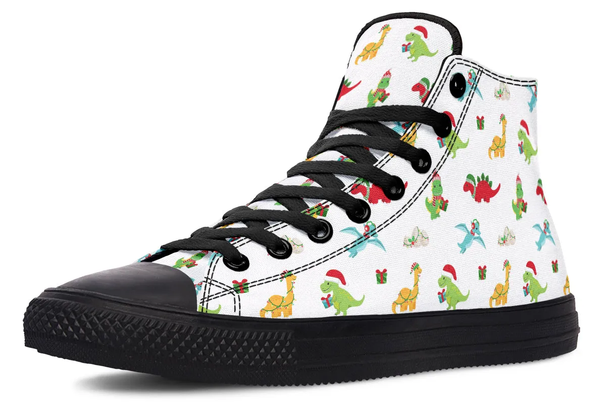 Dino Christmas High Tops