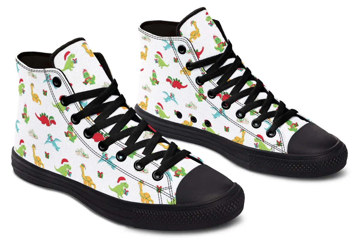 Dino Christmas High Tops