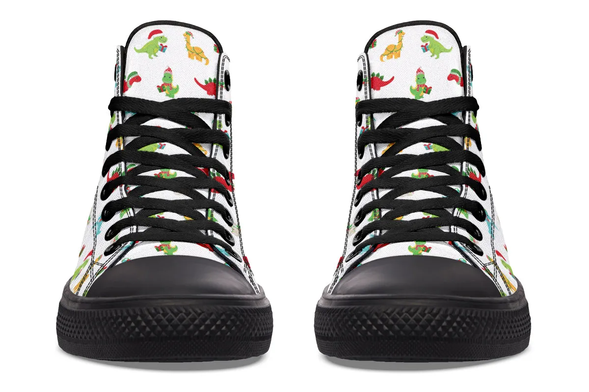 Dino Christmas High Tops