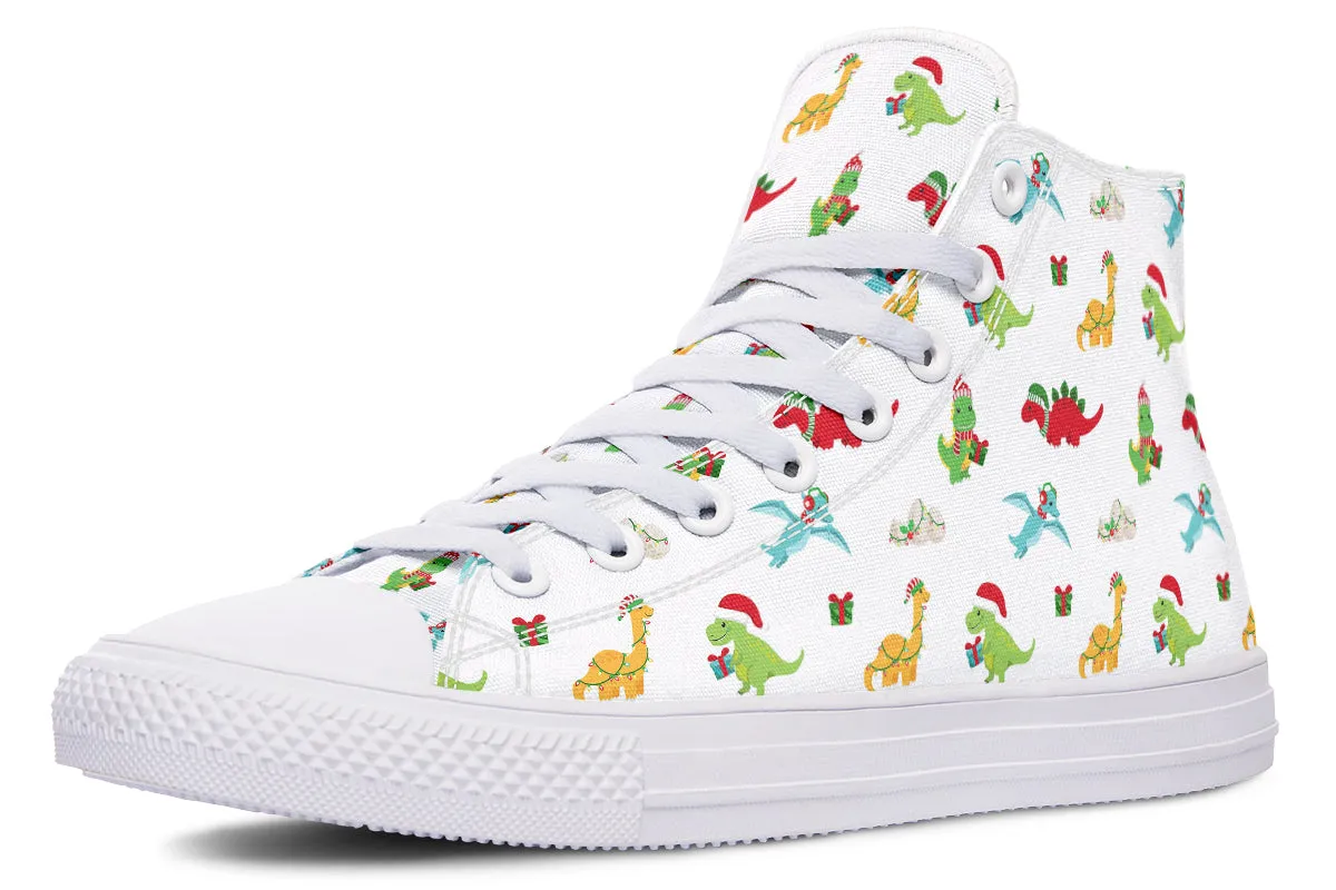 Dino Christmas High Tops