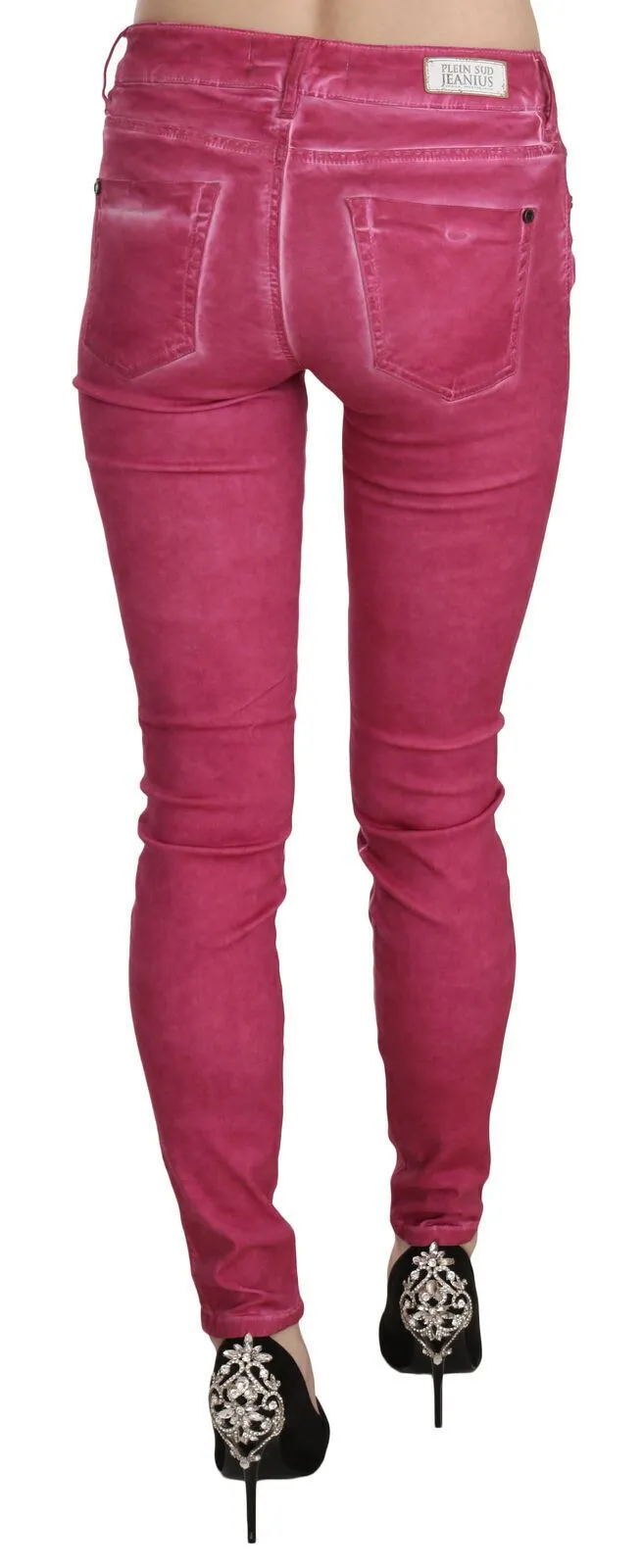 Dolce & Gabbana Chic Pink Mid Waist Skinny Pants