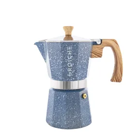 GROSCHE MILANO STONE Stovetop Espresso Maker, Indigo Blue, Available in 4 sizes - Pack of 4