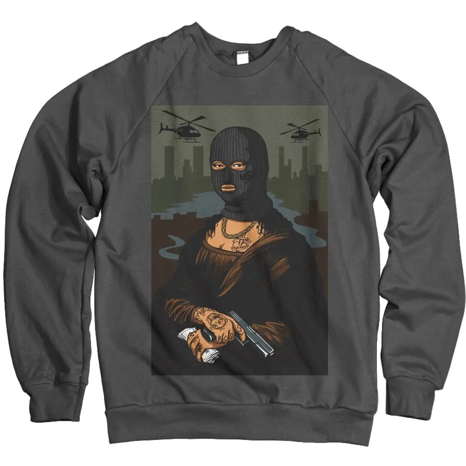 Money Lisa - Dark Grey Crewneck Sweatshirt