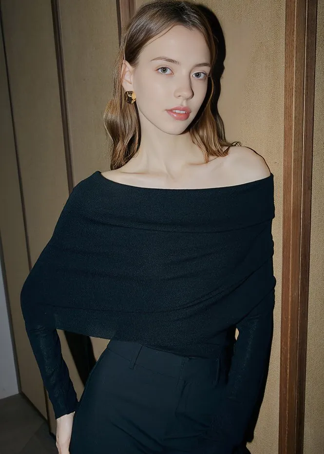 ONE SHOULDER TIGHT KNIT