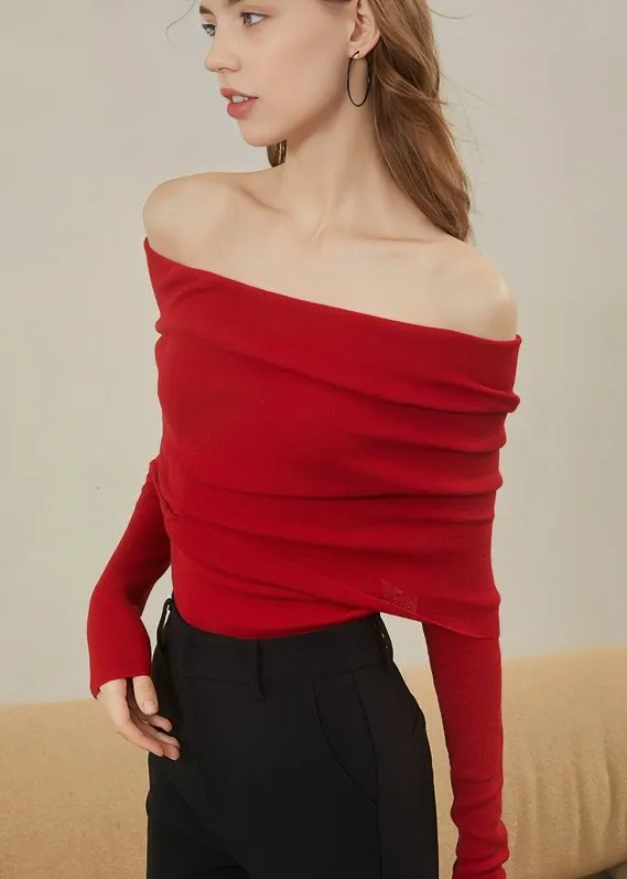 ONE SHOULDER TIGHT KNIT