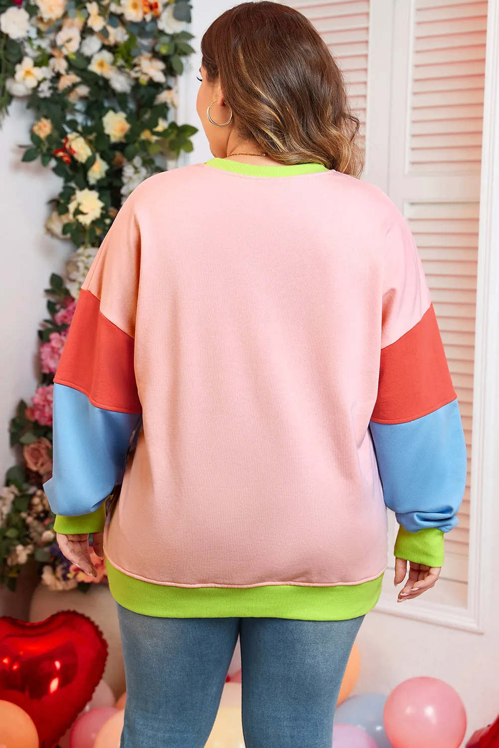 Plus Size Crew Neck Sweatshirt