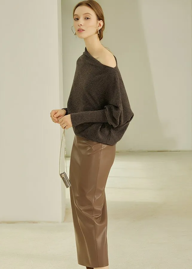 SLANTED SHOULDER IRREGULAR TOPS