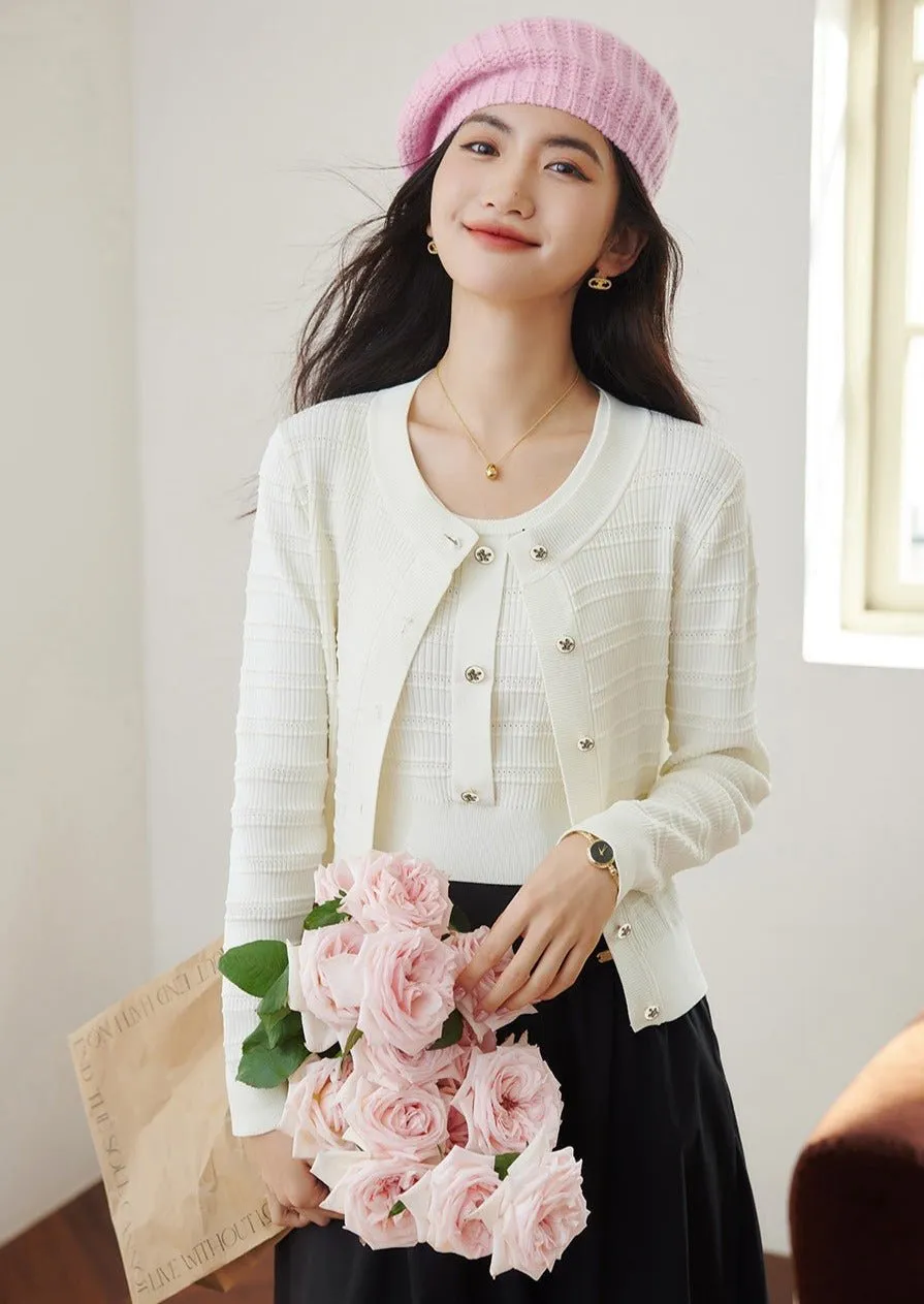 TWO PIECE FRENCH ELEGANT KNIT