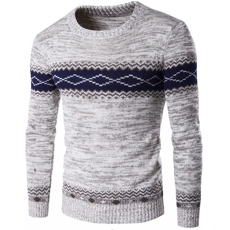 West Louis™ Diamond Knitted Warm Sweater