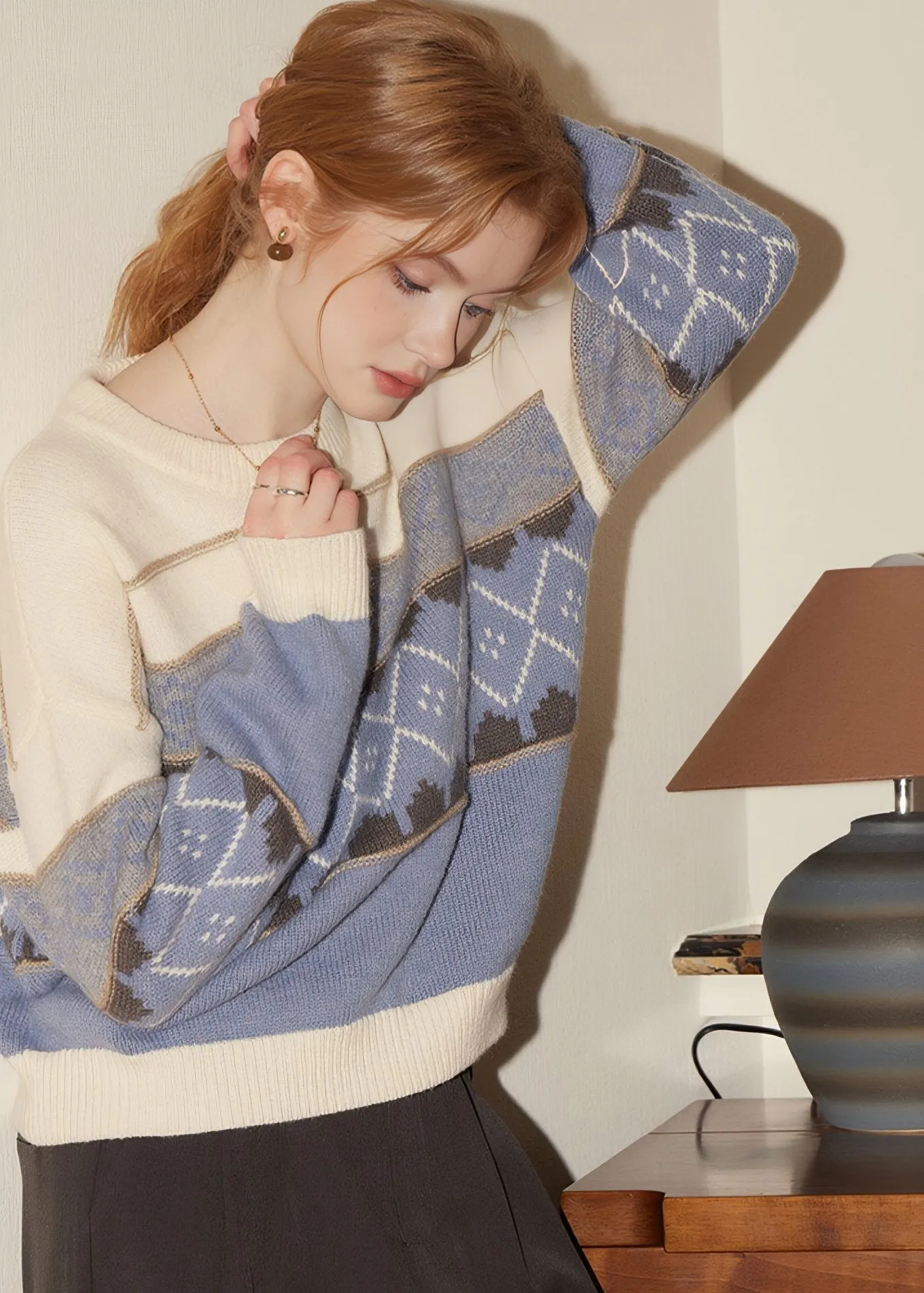 WINTER PASTEL JACQUARD SWEATER