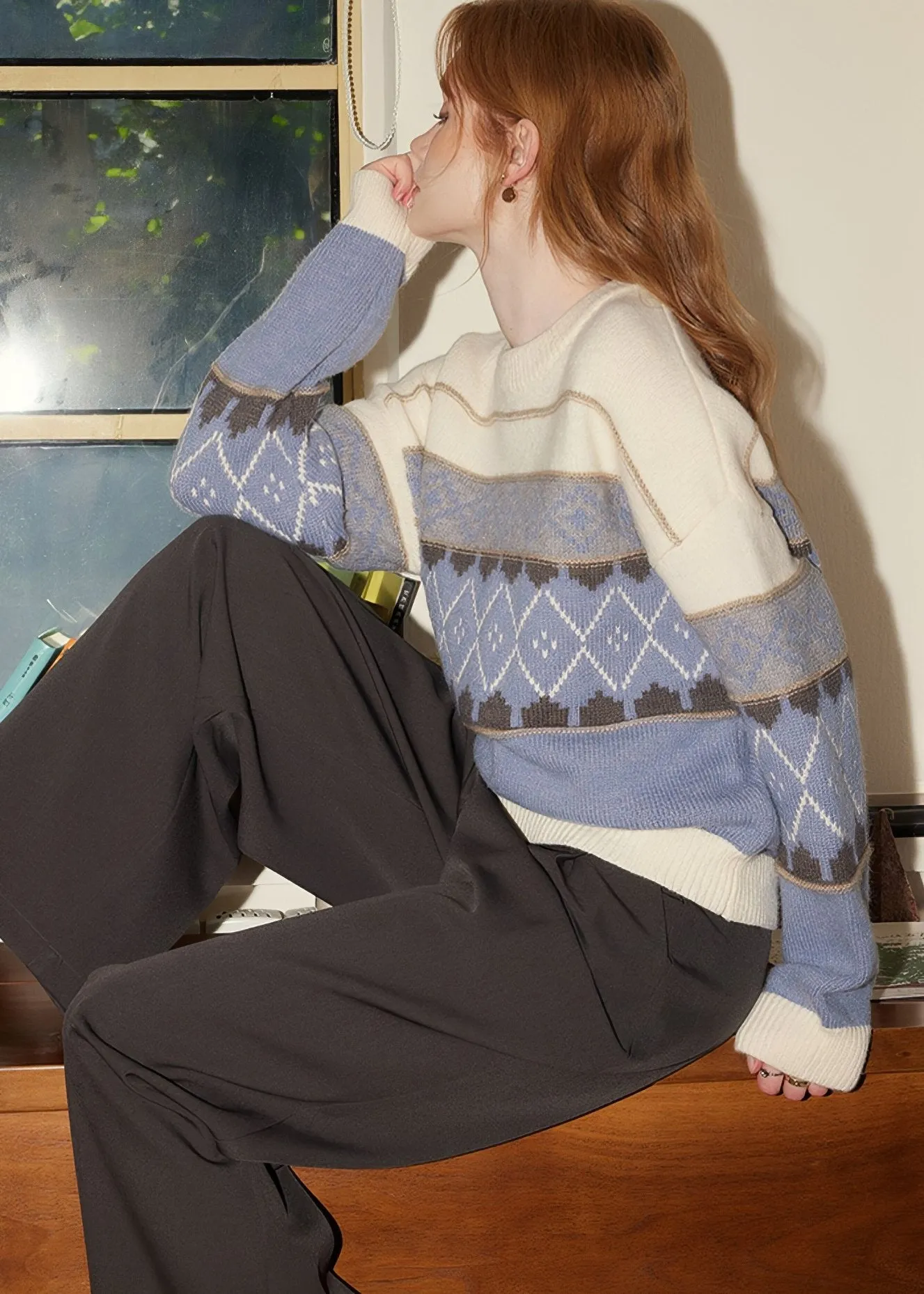 WINTER PASTEL JACQUARD SWEATER